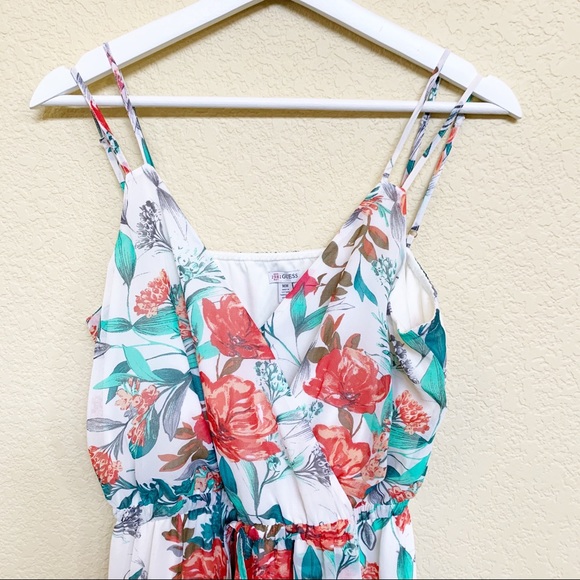 GUESS High Slit Floral Sleeveless Maxi Dress - Picture 4 of 10